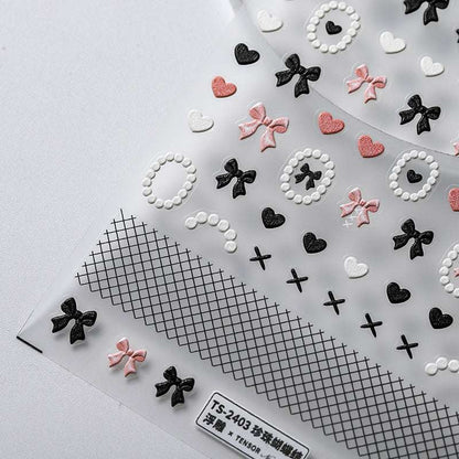 Heart Nail Art Stickers