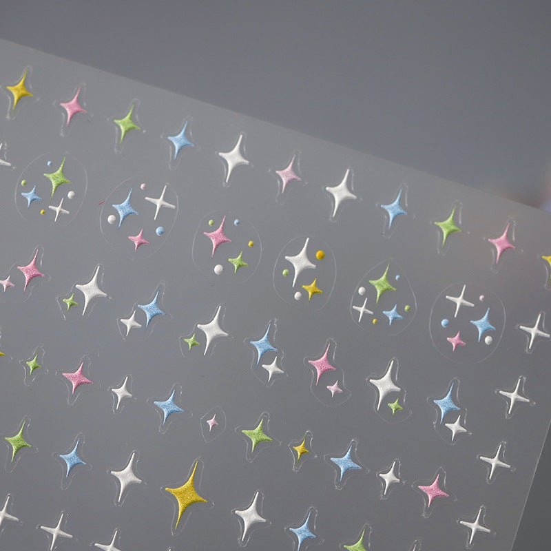 pink Star Nail Stickers