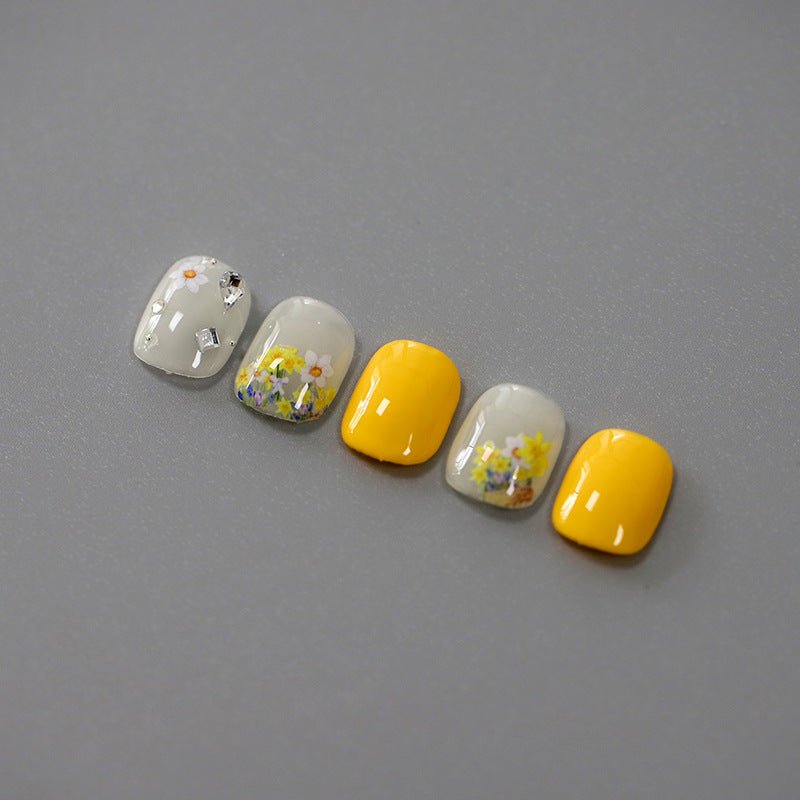 Flower Basket Nail Stickers