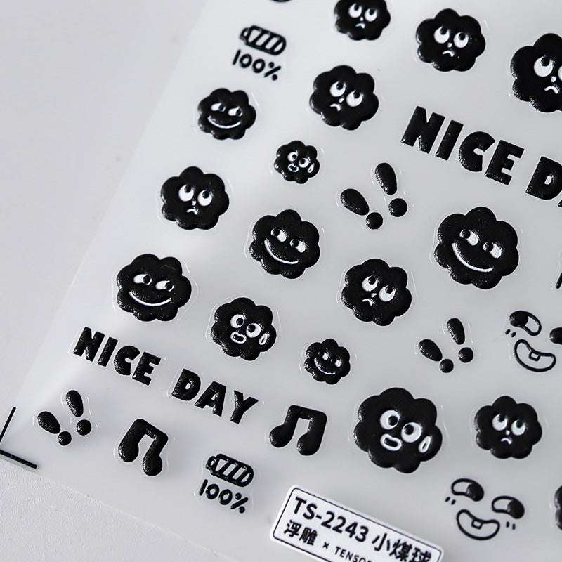 Cute Expression Nail Decals