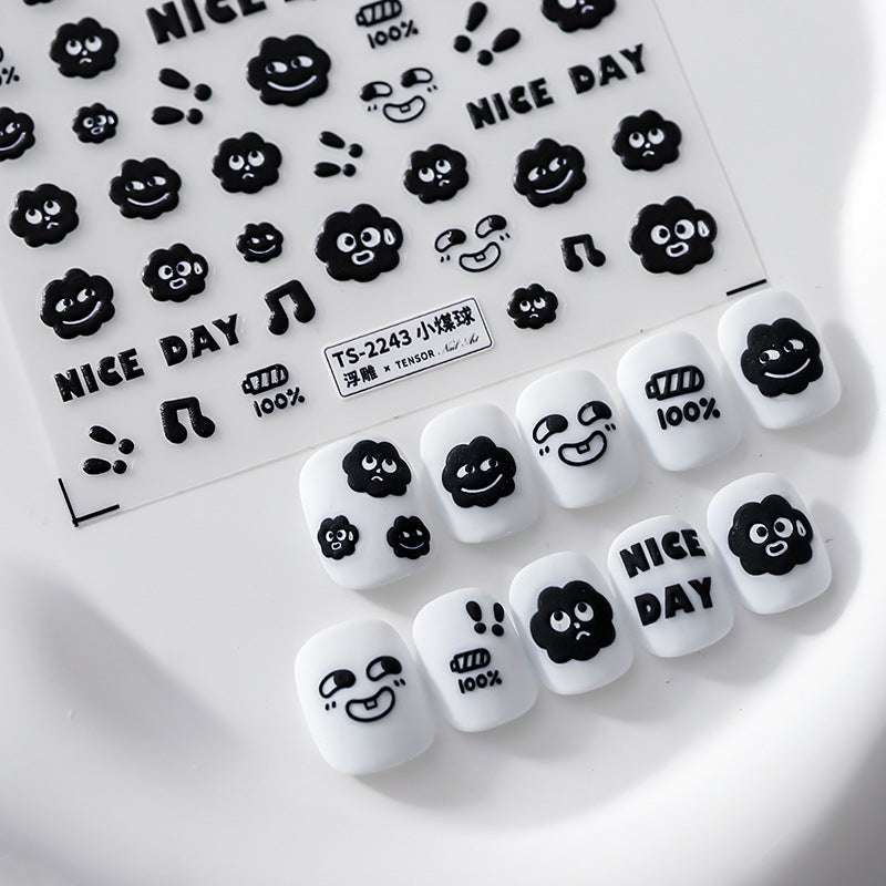 Soot Sprite Nail Stickers