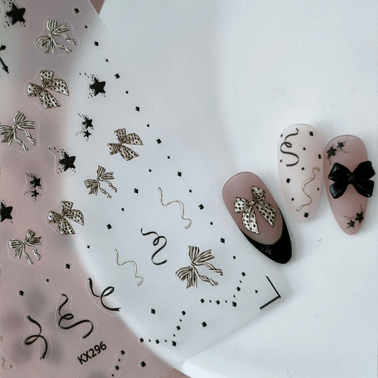 bow stickers for nails