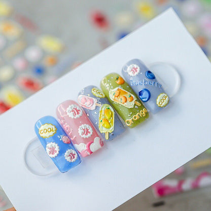 Blueberry Nail Stickers