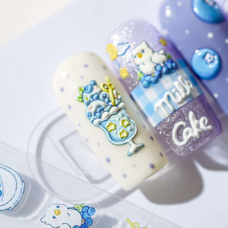 Blueberry Nail Stickers