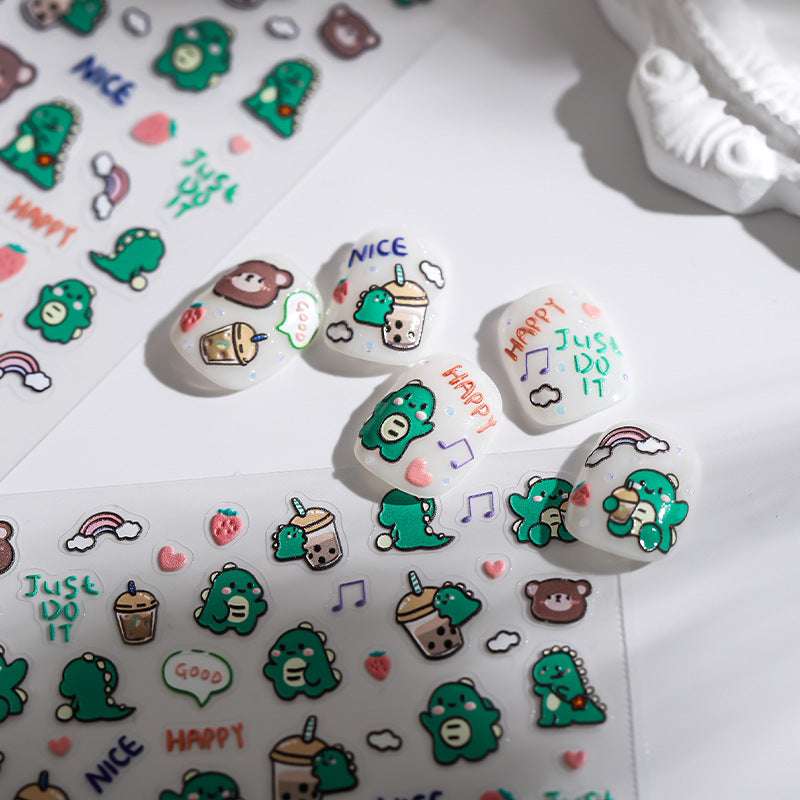 Boba Tea Nail Stickers