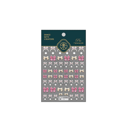 5D Bowknot Nail Decal, Ribbit Ears Nail Decals (29) - TensorNailArt