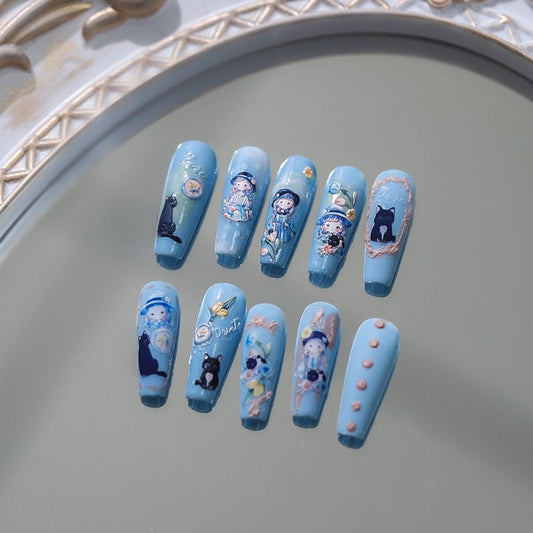 Girl Nail Art Stickers