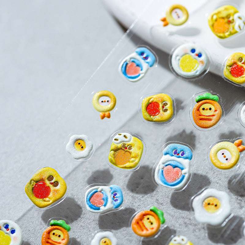 Carrot nail sticker for nail art 