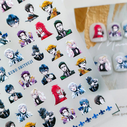 5D Comic Style Nail Art Stickers