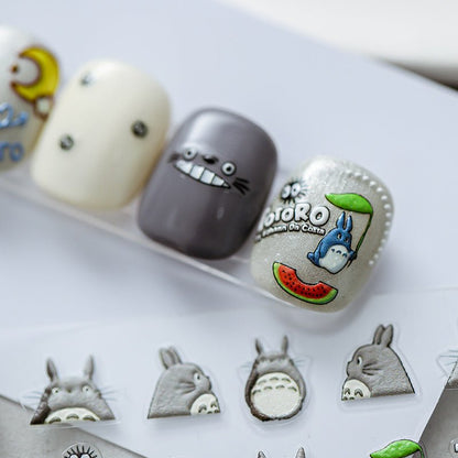 Cartoon Forest Nail Art