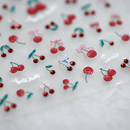 Cherry Nail Art Stickers