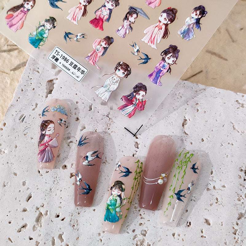 Traditional Style Nail Art