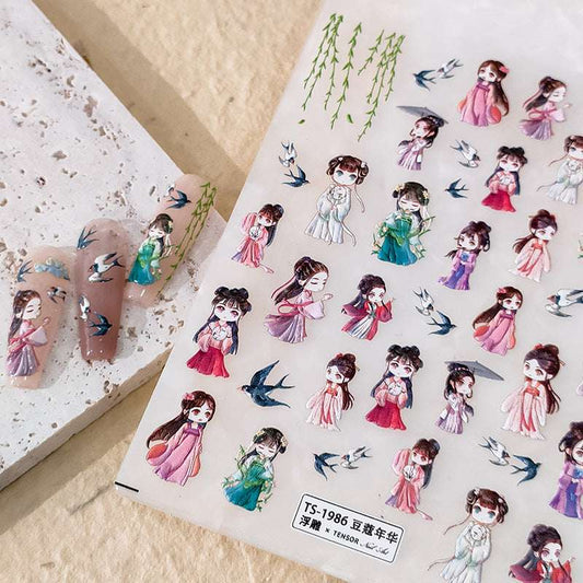 Hanfu Nail Stickers