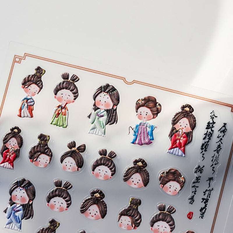 5D Chinese Tradition Dress Nail Decal