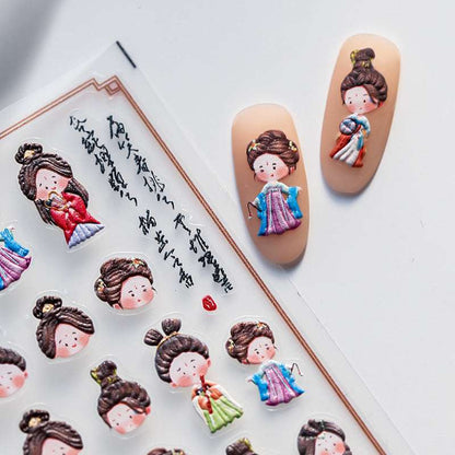 Cartoon Oriental Nail Art