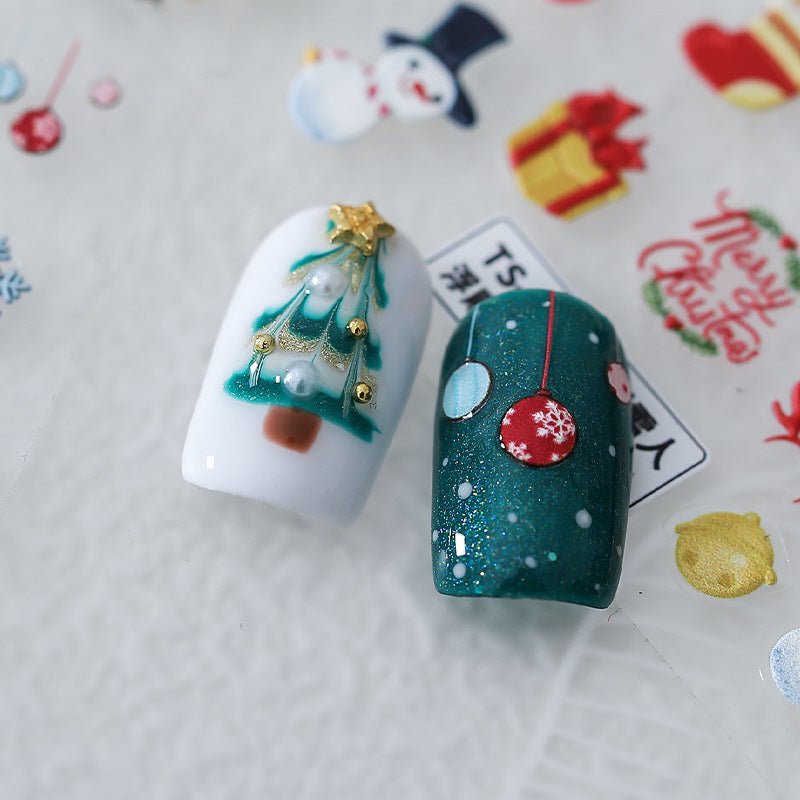 Christmas Tree Nail Decals