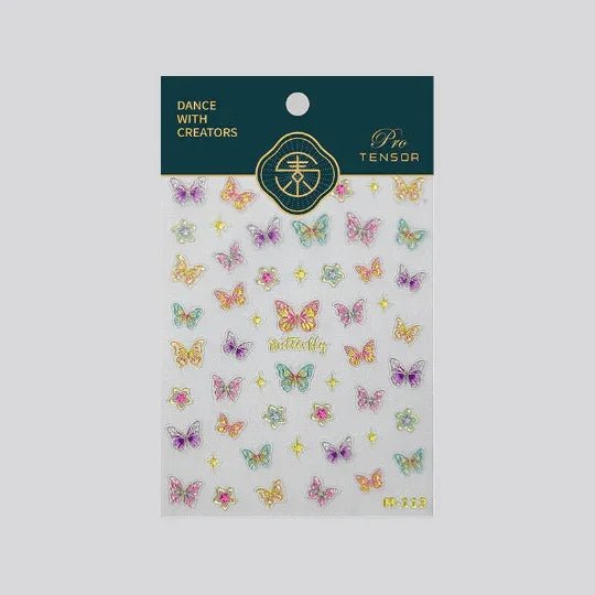 Colorful Butterfly Nail Stickers
