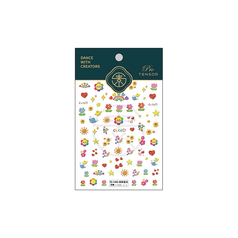 Cute Multicolor Nail Stickers