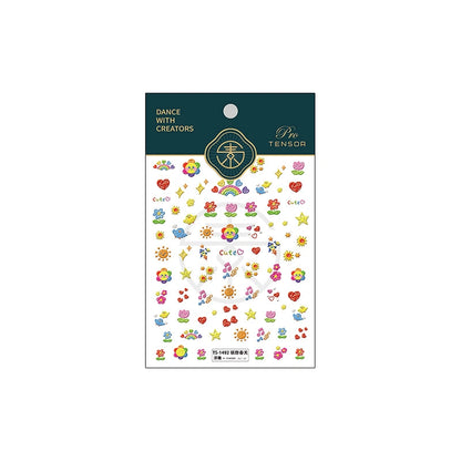 Cute Multicolor Nail Stickers