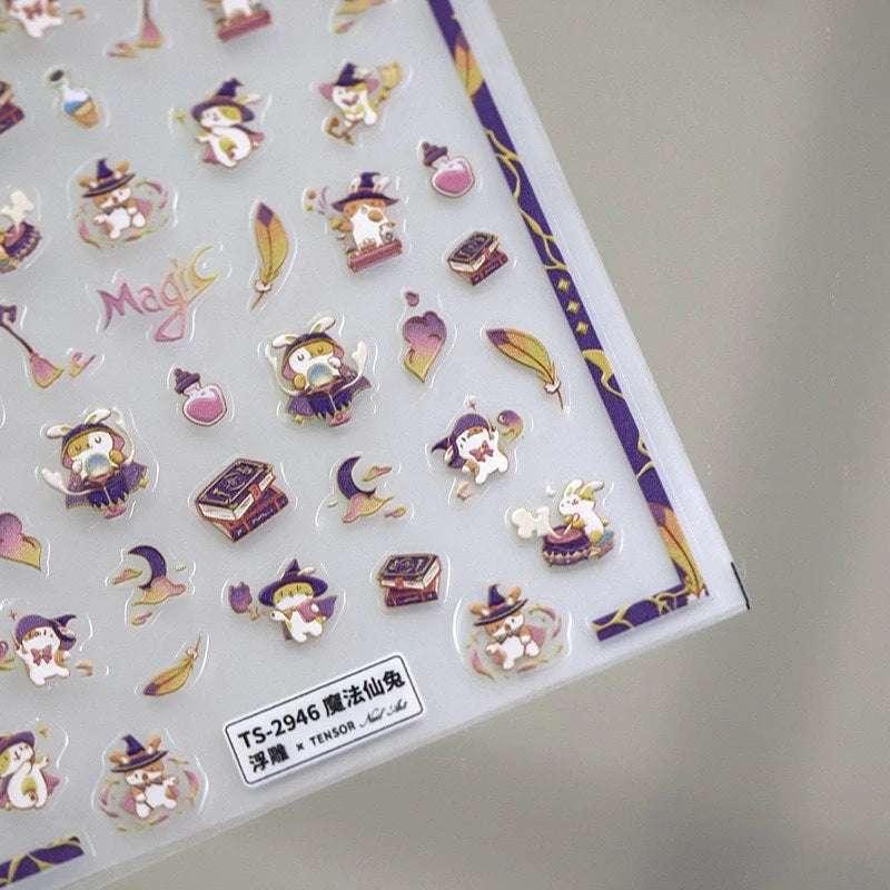 Cute Rabbit Nail Art Stickers