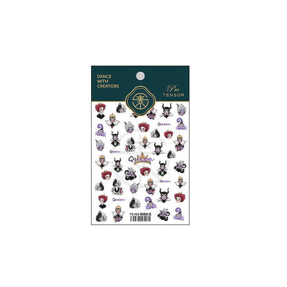 Dark queen nail stickers