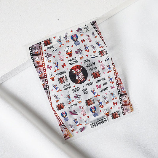 Film Duck Nail Art Stickers