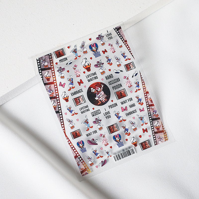 Film Duck Nail Art Stickers