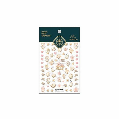 5D Cute Duck Nail Stickers