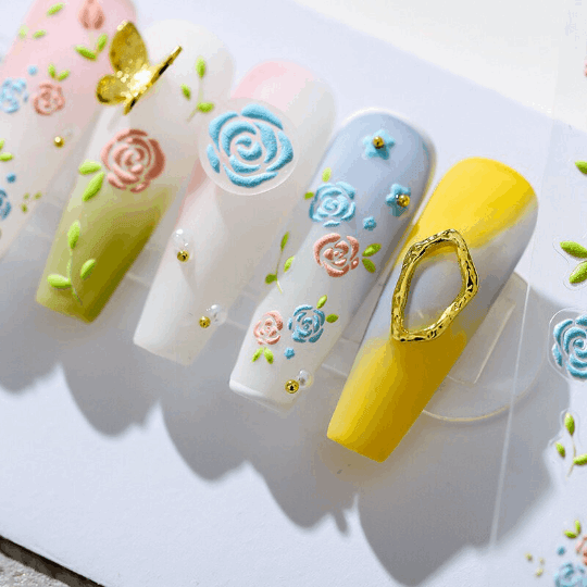 Floral Nail Decals