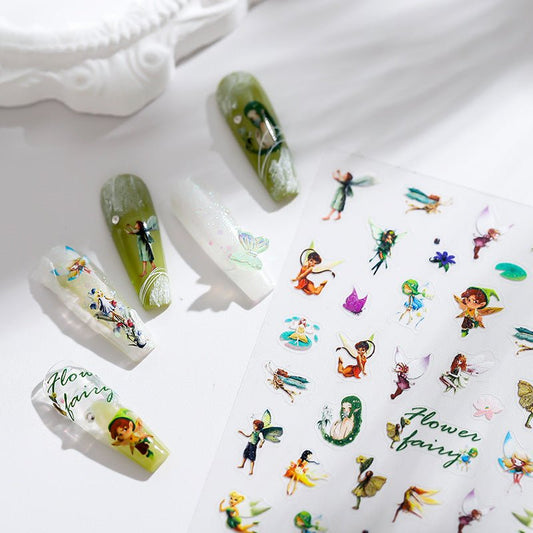 Flower Fairy Nail Art Stickers (430) - TensorNailArt