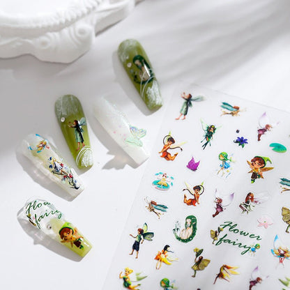 Flower Fairy Nail Art Stickers (430) - TensorNailArt
