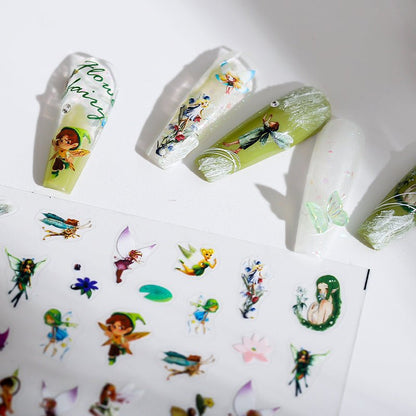Flower Fairy Nail Art Stickers (430) - TensorNailArt