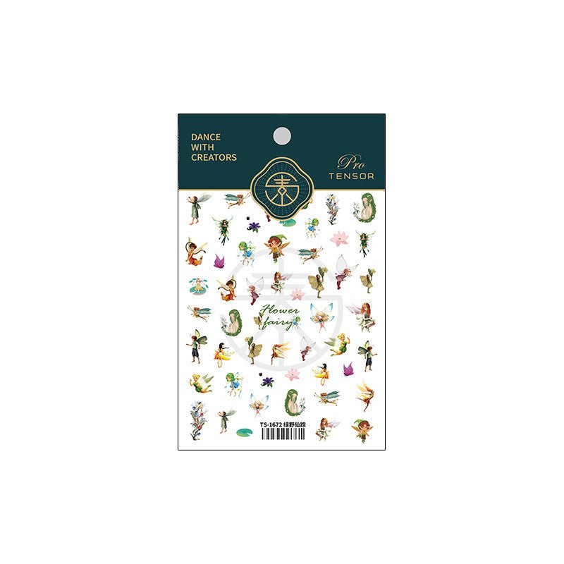 Flower Fairy Nail Art Stickers (430) - TensorNailArt