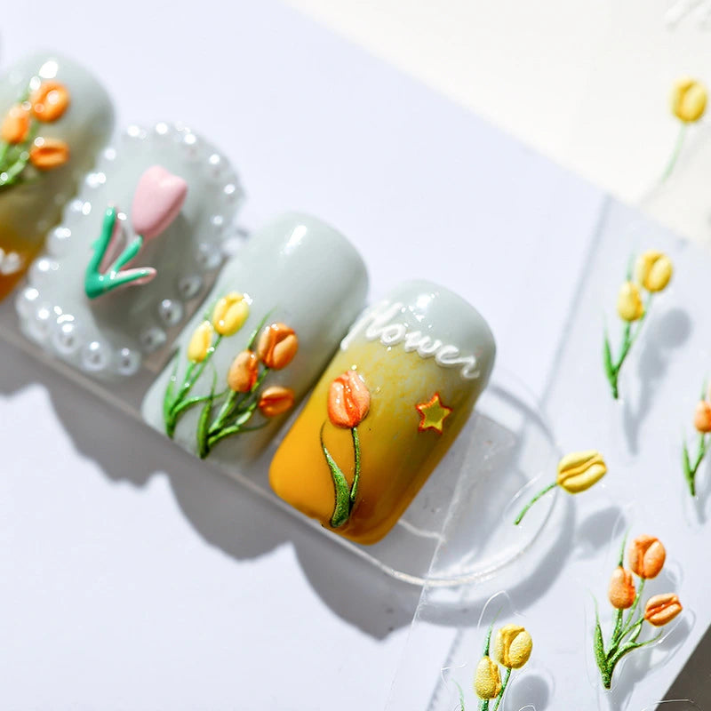 Flower Nail Art Stickers