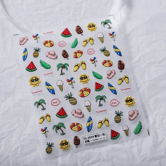 Fun Beach Nail Stickers