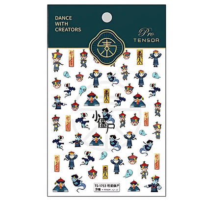 Ghost nail stickers