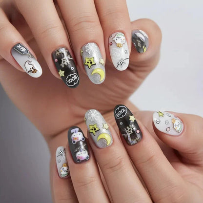 Ghosts & Pumpkin nail stickers