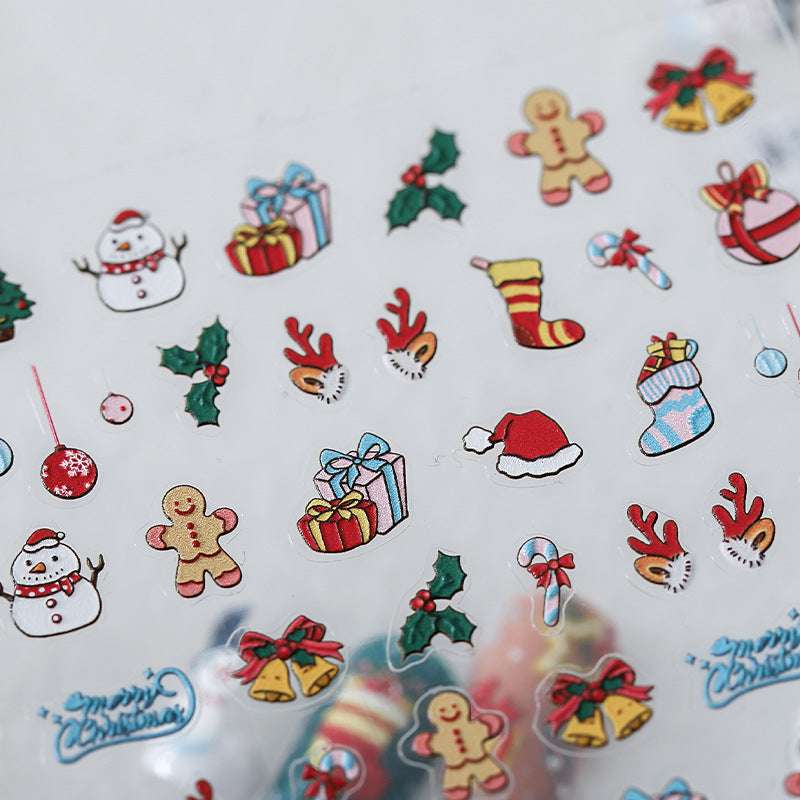 Gingerbread Nail Stickers