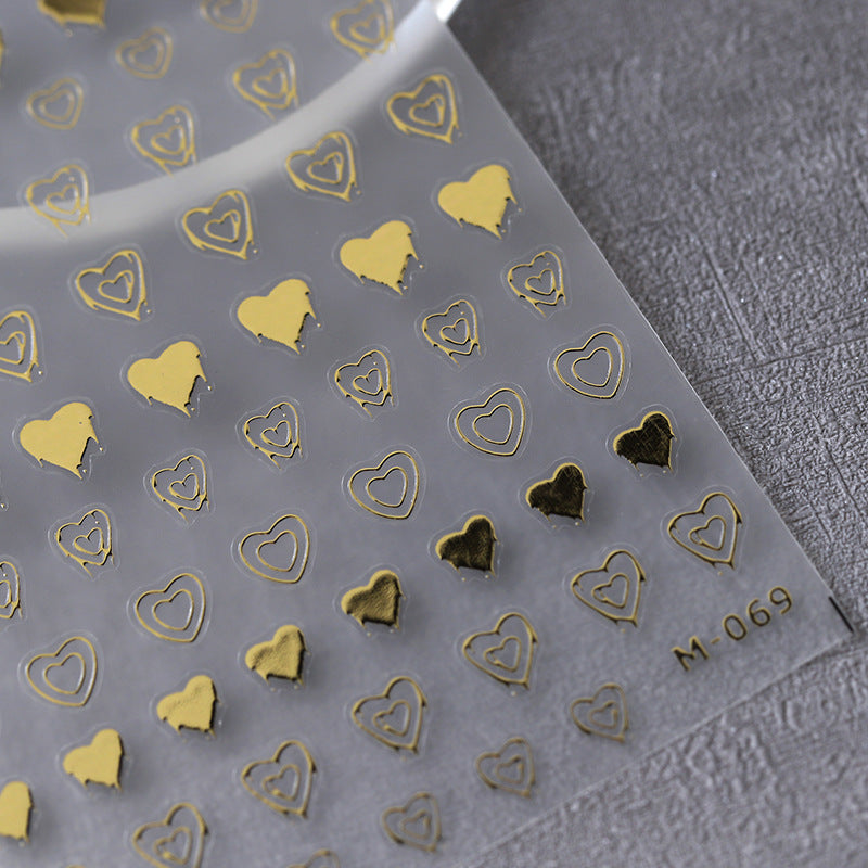 Heart Nail Art Stickers