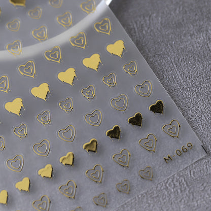 Heart Nail Art Stickers