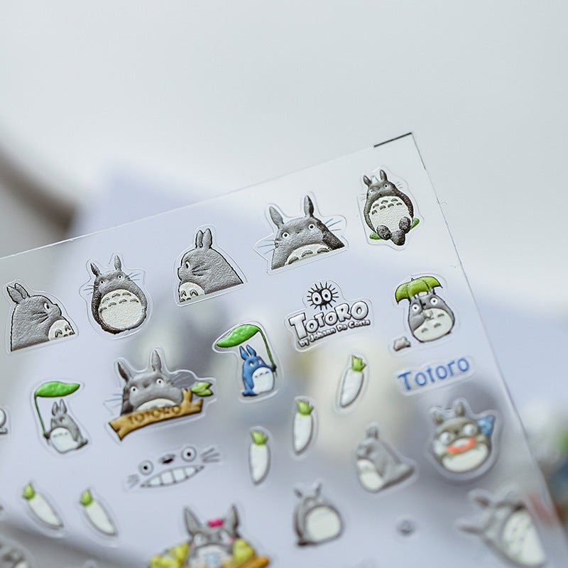 Grey Character Nail Stickers