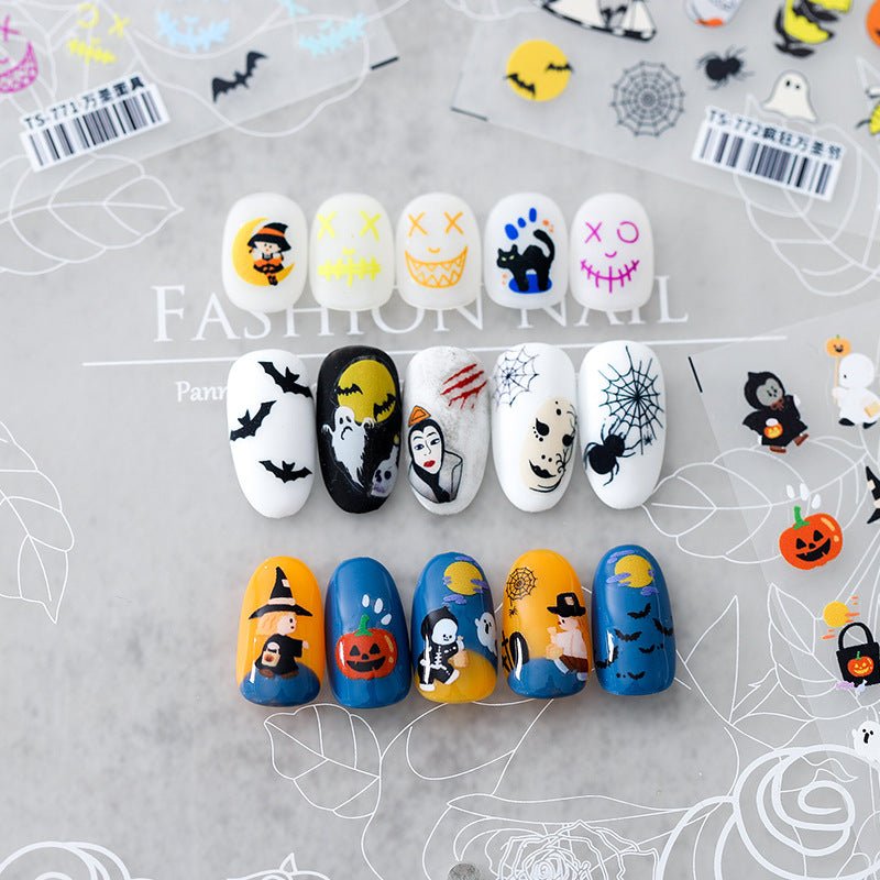Halloween Nail Art Stickers (368) - TensorNailArt