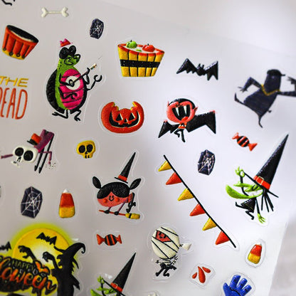 Happy Halloween Nail Art Stickers (355) - TensorNailArt