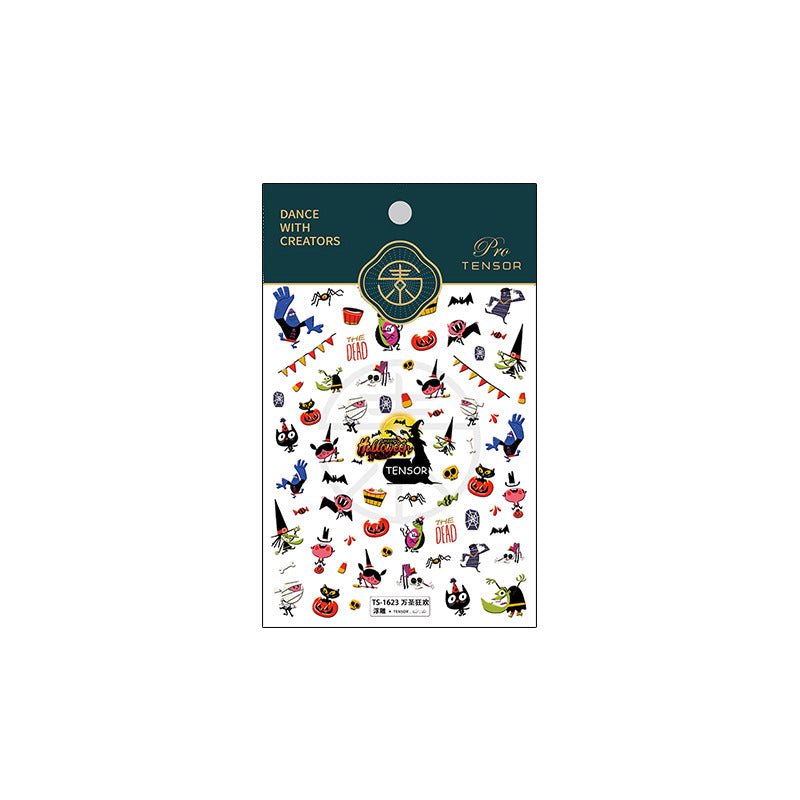 Happy Halloween Nail Art Stickers (355) - TensorNailArt