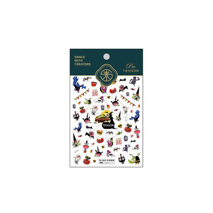 Happy Halloween Nail Art Stickers (355) - TensorNailArt