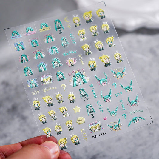Anime Nail Art stickers