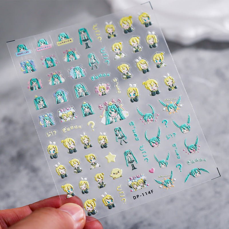 Anime Nail Art stickers