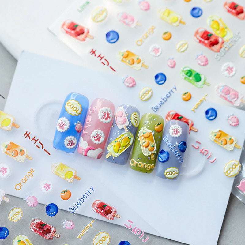 Ice Cream Nail Stickers