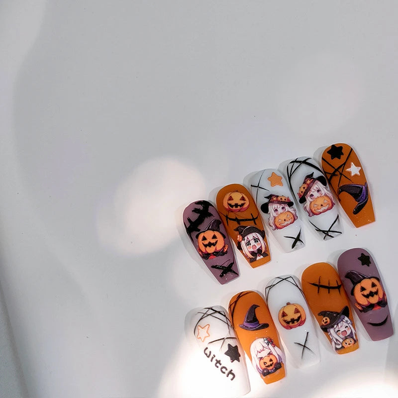 Kawaii Halloween nails