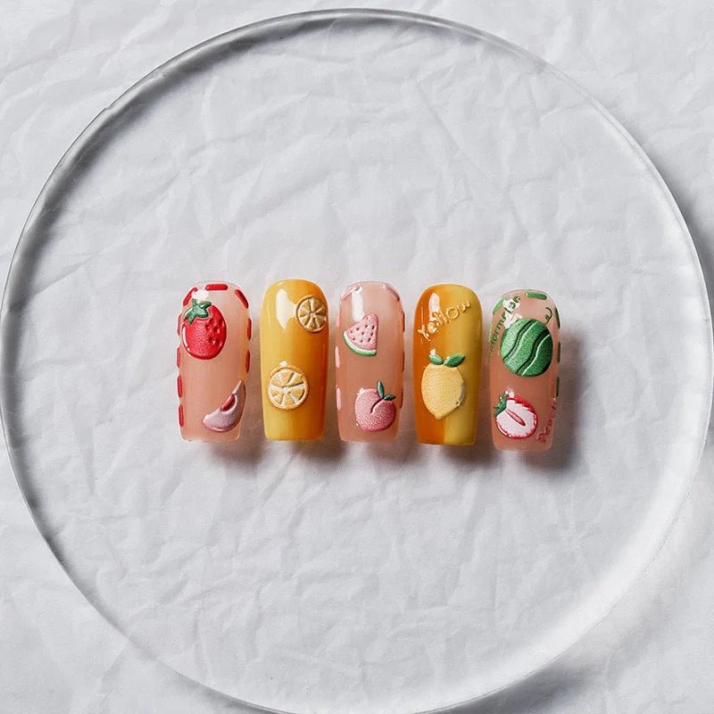 Peach nail Stickers